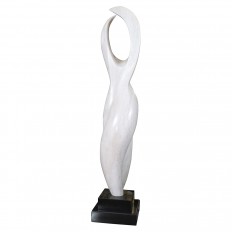 Abstract marble modernist sculpture